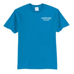 Image of CampVentures Adult Staff T-Shirt - White Imprint (KA-PC55-CVSTF-W)
