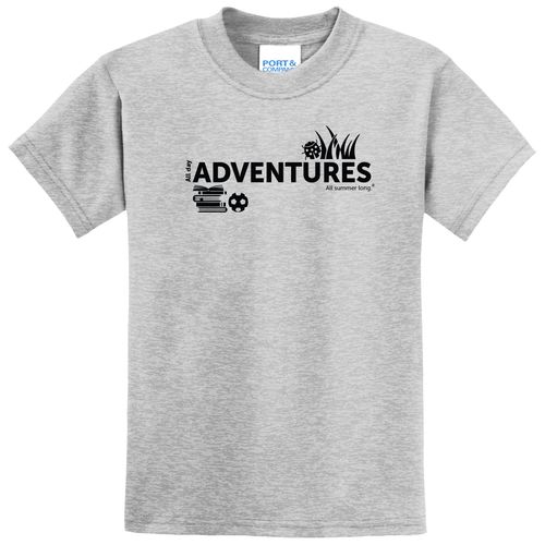 CampVentures Youth T-Shirt - Black Imprint (KA-PC55Y-CV-B) image thumbnail