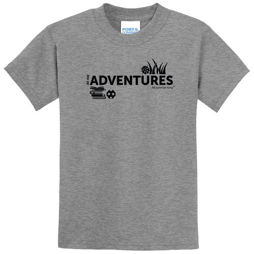 CampVentures Youth T-Shirt - Black Imprint (KA-PC55Y-CV-B) image thumbnail