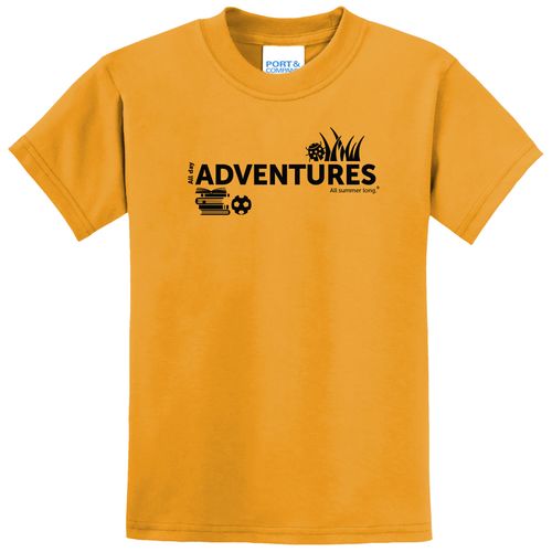 CampVentures Youth T-Shirt - Black Imprint (KA-PC55Y-CV-B) image thumbnail