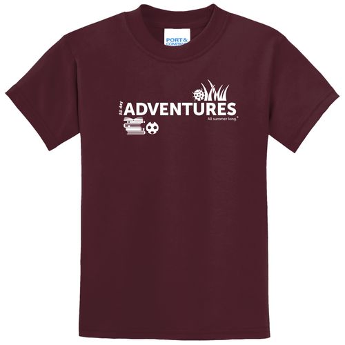 CampVentures Youth T-Shirt - White Imprint (KA-PC55Y-CV-W) image thumbnail