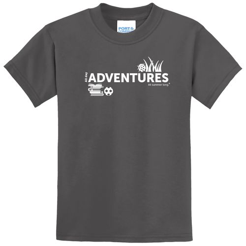 CampVentures Youth T-Shirt - White Imprint (KA-PC55Y-CV-W) image thumbnail