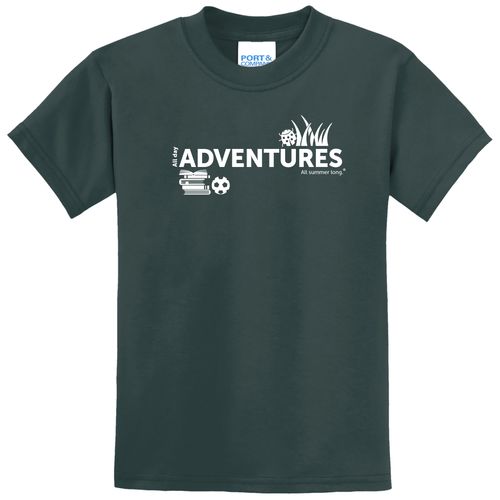 CampVentures Youth T-Shirt - White Imprint (KA-PC55Y-CV-W) image thumbnail