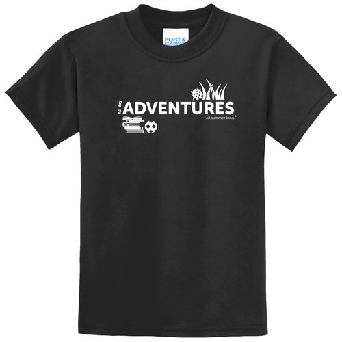 CampVentures Youth T-Shirt - White Imprint (KA-PC55Y-CV-W) image thumbnail