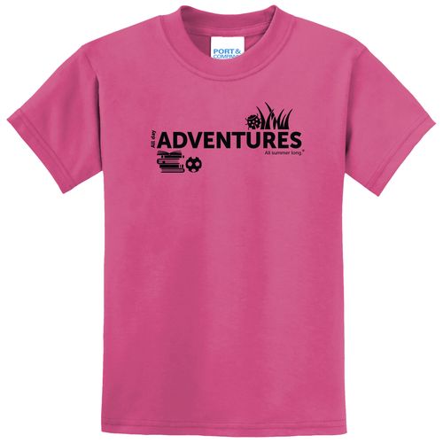 CampVentures Youth T-Shirt - Black Imprint (KA-PC55Y-CV-B) image thumbnail