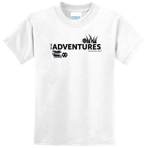 CampVentures Youth T-Shirt - Black Imprint (KA-PC55Y-CV-B) image thumbnail