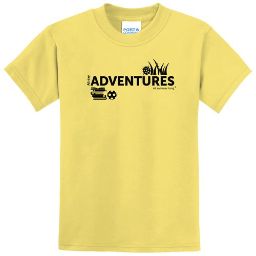 CampVentures Youth T-Shirt - Black Imprint (KA-PC55Y-CV-B) image thumbnail