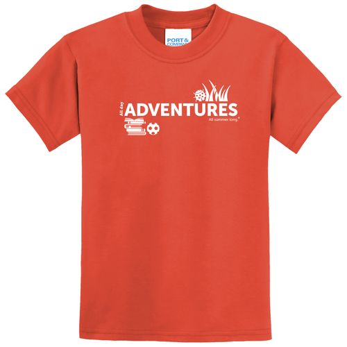 CampVentures Youth T-Shirt - White Imprint (KA-PC55Y-CV-W) image thumbnail