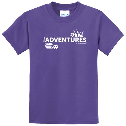 CampVentures Youth T-Shirt - White Imprint (KA-PC55Y-CV-W) image thumbnail