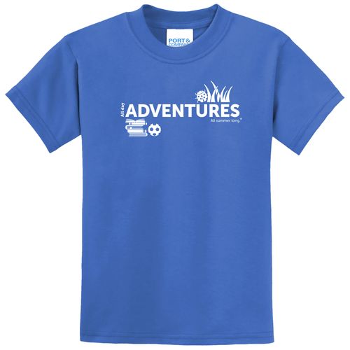 CampVentures Youth T-Shirt - White Imprint (KA-PC55Y-CV-W) image thumbnail