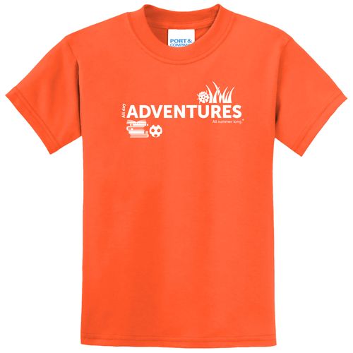 CampVentures Youth T-Shirt - White Imprint (KA-PC55Y-CV-W) image thumbnail