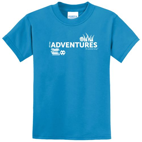 CampVentures Youth T-Shirt - White Imprint (KA-PC55Y-CV-W) image thumbnail