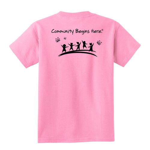 Community Begins Here Youth T-Shirt - Black Imprint (KA-PC54Y-COMM-B) image thumbnail