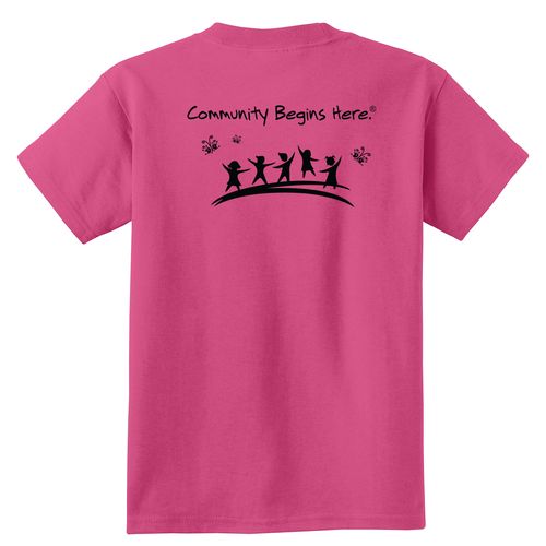 Community Begins Here Youth T-Shirt - Black Imprint (KA-PC54Y-COMM-B) image thumbnail
