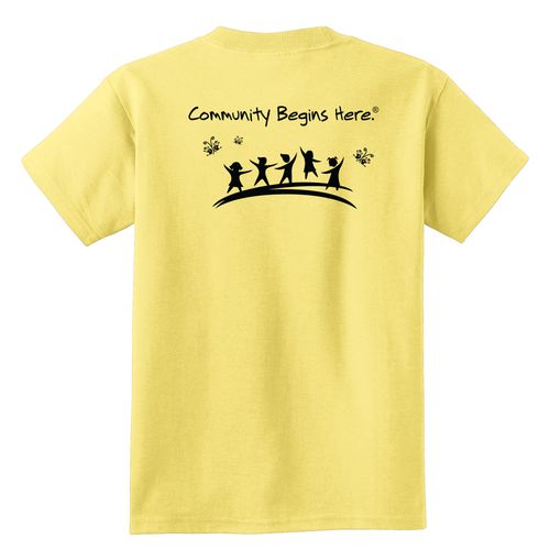 Community Begins Here Youth T-Shirt - Black Imprint (KA-PC54Y-COMM-B) image thumbnail