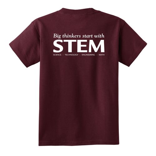 STEM Youth T-Shirt - White Imprint (KA-PC54Y-STEM-W) image thumbnail