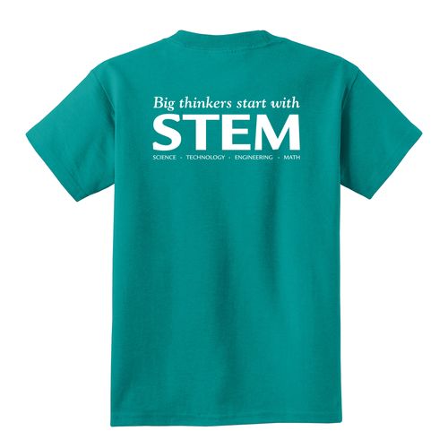 STEM Youth T-Shirt - White Imprint (KA-PC54Y-STEM-W) image thumbnail