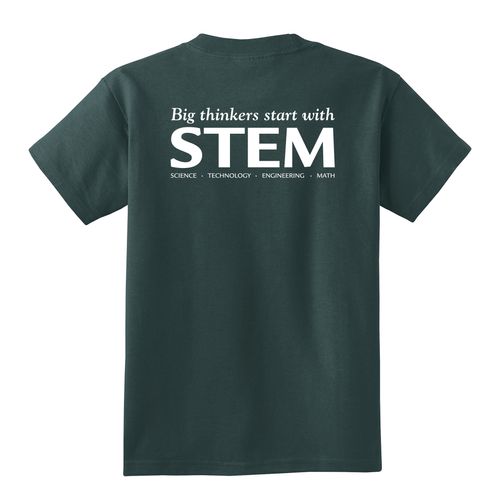 STEM Youth T-Shirt - White Imprint (KA-PC54Y-STEM-W) image thumbnail