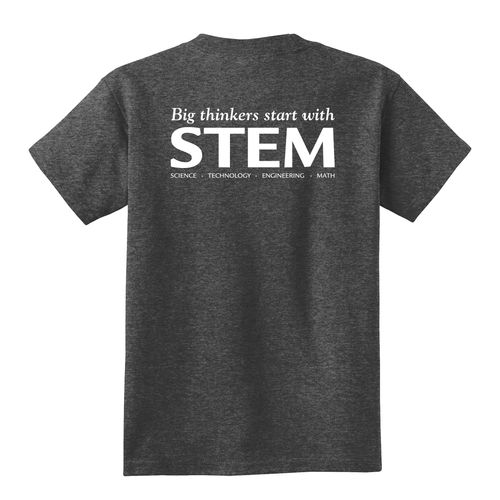 STEM Youth T-Shirt - White Imprint (KA-PC54Y-STEM-W) image thumbnail