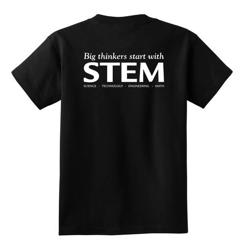 STEM Youth T-Shirt - White Imprint (KA-PC54Y-STEM-W) image thumbnail