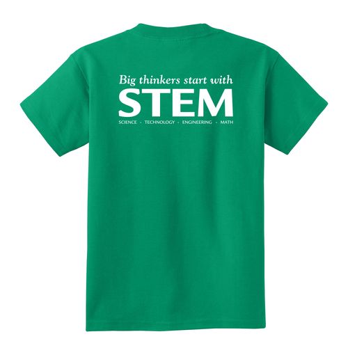 STEM Youth T-Shirt - White Imprint (KA-PC54Y-STEM-W) image thumbnail