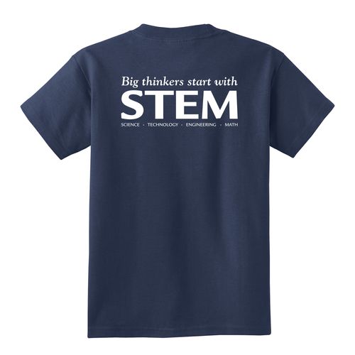STEM Youth T-Shirt - White Imprint (KA-PC54Y-STEM-W) image thumbnail