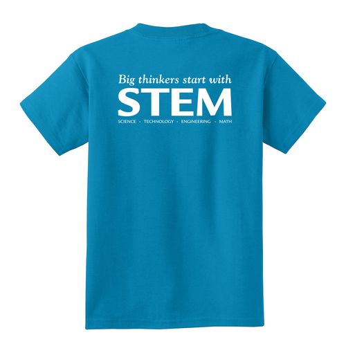 STEM Youth T-Shirt - White Imprint (KA-PC54Y-STEM-W) image thumbnail