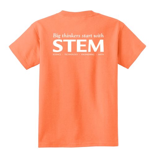 STEM Youth T-Shirt - White Imprint (KA-PC54Y-STEM-W) image thumbnail