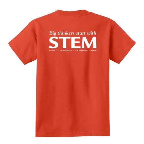 STEM Youth T-Shirt - White Imprint (KA-PC54Y-STEM-W) image thumbnail