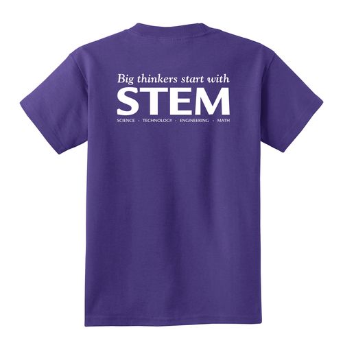 STEM Youth T-Shirt - White Imprint (KA-PC54Y-STEM-W) image thumbnail