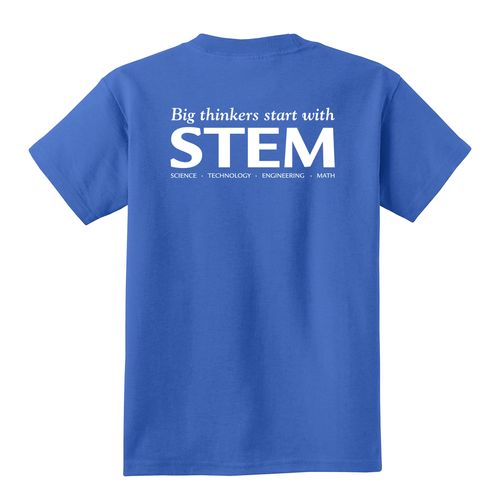 STEM Youth T-Shirt - White Imprint (KA-PC54Y-STEM-W) image thumbnail