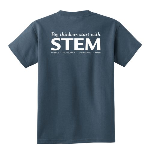 STEM Youth T-Shirt - White Imprint (KA-PC54Y-STEM-W) image thumbnail