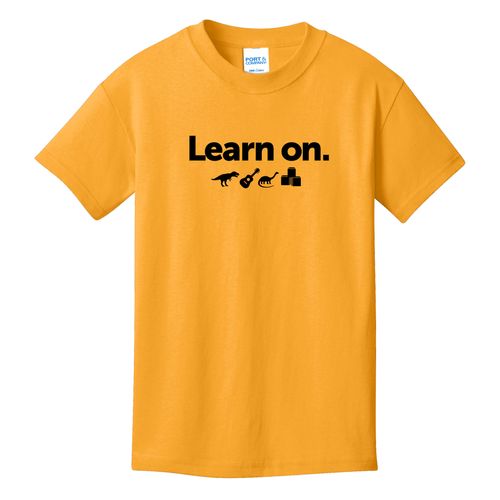 Learn On. Youth T-Shirt - Black Imprint (KA-PC54Y-LEARN-B) image thumbnail