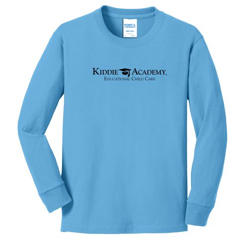 Community Begins Here Youth Long Sleeve T-Shirt - Black Imprint (KA-PC54YLS-COMM-B) image thumbnail