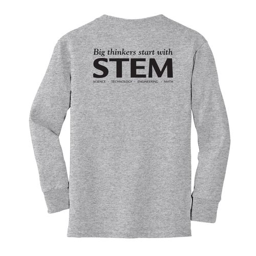 STEM Youth Long Sleeve T-Shirt - Black Imprint (KA-PC54YLS-STEM-B) image thumbnail