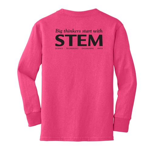 STEM Youth Long Sleeve T-Shirt - Black Imprint (KA-PC54YLS-STEM-B) image thumbnail