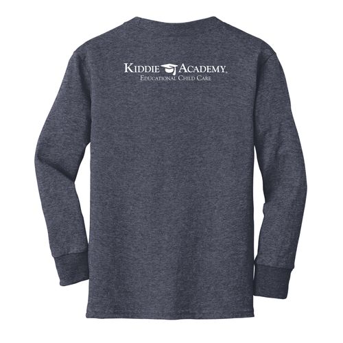 Learn On. Youth Long Sleeve T-Shirt - White Imprint (KA-PC54YLS-LEARN-W) image thumbnail
