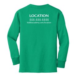 Image of Billboard Youth Long Sleeve T-Shirt - White Imprint (KA-PC54YLS-BILB-W)