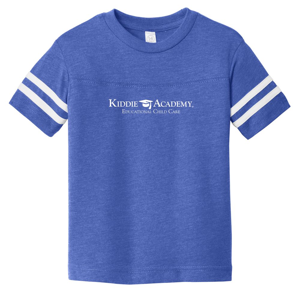Toddler Football Fine Jersey Tee - White Imprint (KA-RS3037-W) primary image