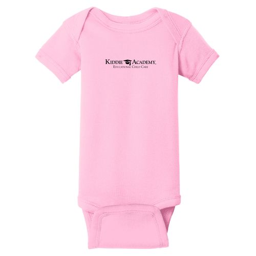 Infant Short Sleeve Baby Rib Bodysuit - Black Imprint (KA-RS4400-B) image thumbnail