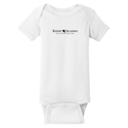 Infant Short Sleeve Baby Rib Bodysuit - Black Imprint (KA-RS4400-B) image thumbnail
