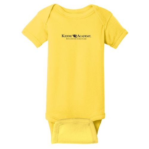 Infant Short Sleeve Baby Rib Bodysuit - Black Imprint (KA-RS4400-B) image thumbnail