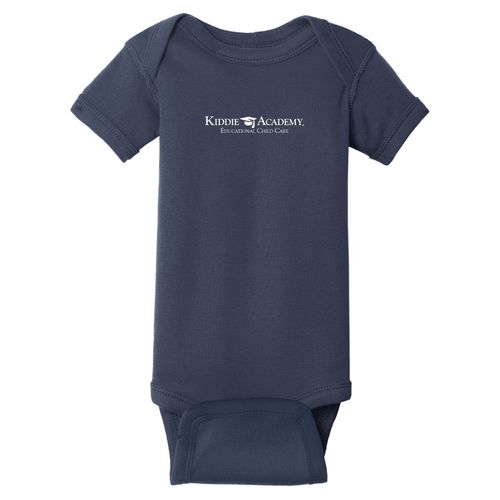 Infant Short Sleeve Baby Rib Bodysuit - White Imprint (KA-RS4400-W) image thumbnail
