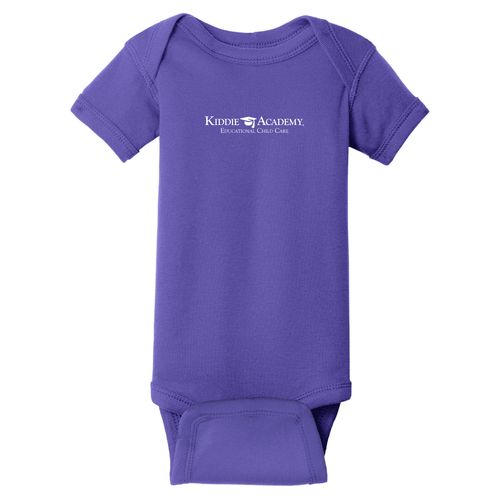 Infant Short Sleeve Baby Rib Bodysuit - White Imprint (KA-RS4400-W) image thumbnail