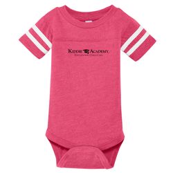 Image of Infant Football Fine Jersey Bodysuit - Black Imprint (KA-RS4437-B)