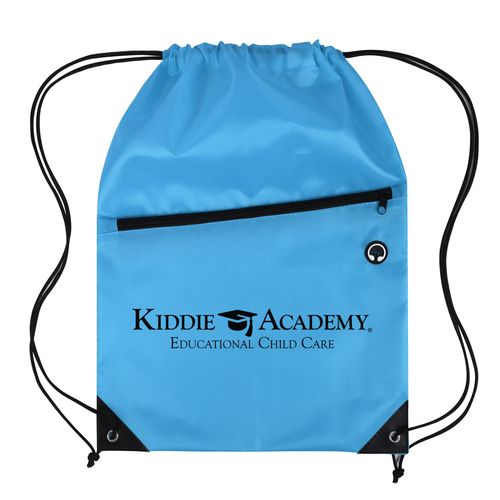 Drawstring Backpack with Front Zipper Pocket (KA-123921) image thumbnail