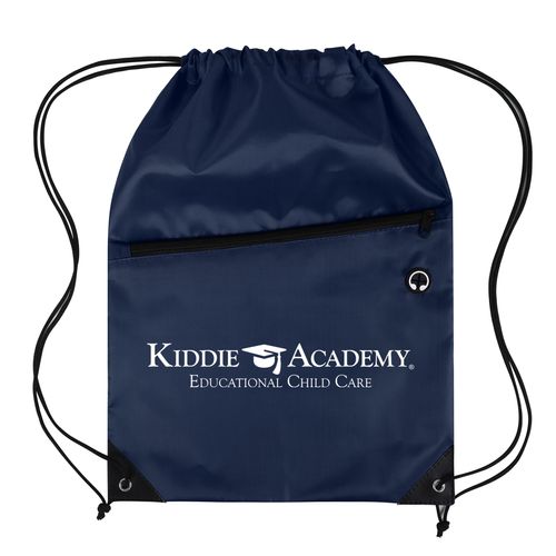 Drawstring Backpack with Front Zipper Pocket (KA-123921) image thumbnail