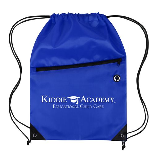 Drawstring Backpack with Front Zipper Pocket (KA-123921) image thumbnail