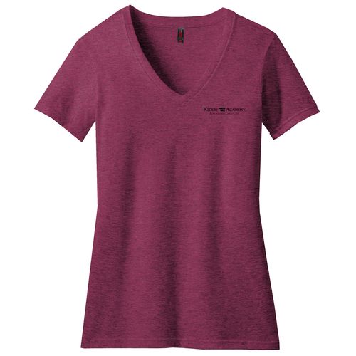 District Women's Perfect Blend V-Neck Tee (KA-DM1190L) image thumbnail