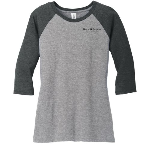 District Women's Perfect Tri 3/4-Sleeve Raglan (KA-DM136L) image thumbnail